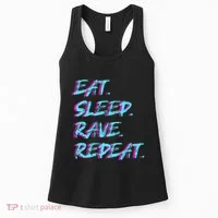 Eat Sleep Rave Repeat Women's Tank Top thumb 0