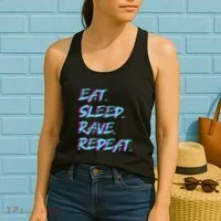 Eat Sleep Rave Repeat Women's Tank Top thumb 2