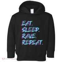 Eat Sleep Rave Repeat Toddler Hoodie thumb 0