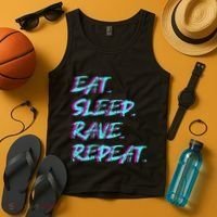 Eat Sleep Rave Repeat Tank Top thumb 4
