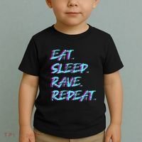 Eat Sleep Rave Repeat Toddler T-Shirt thumb 2