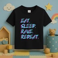 Eat Sleep Rave Repeat Toddler T-Shirt thumb 3