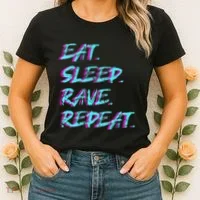 Eat Sleep Rave Repeat Women's T-Shirt thumb 2