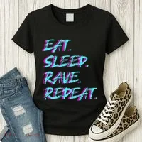 Eat Sleep Rave Repeat Women's T-Shirt thumb 3