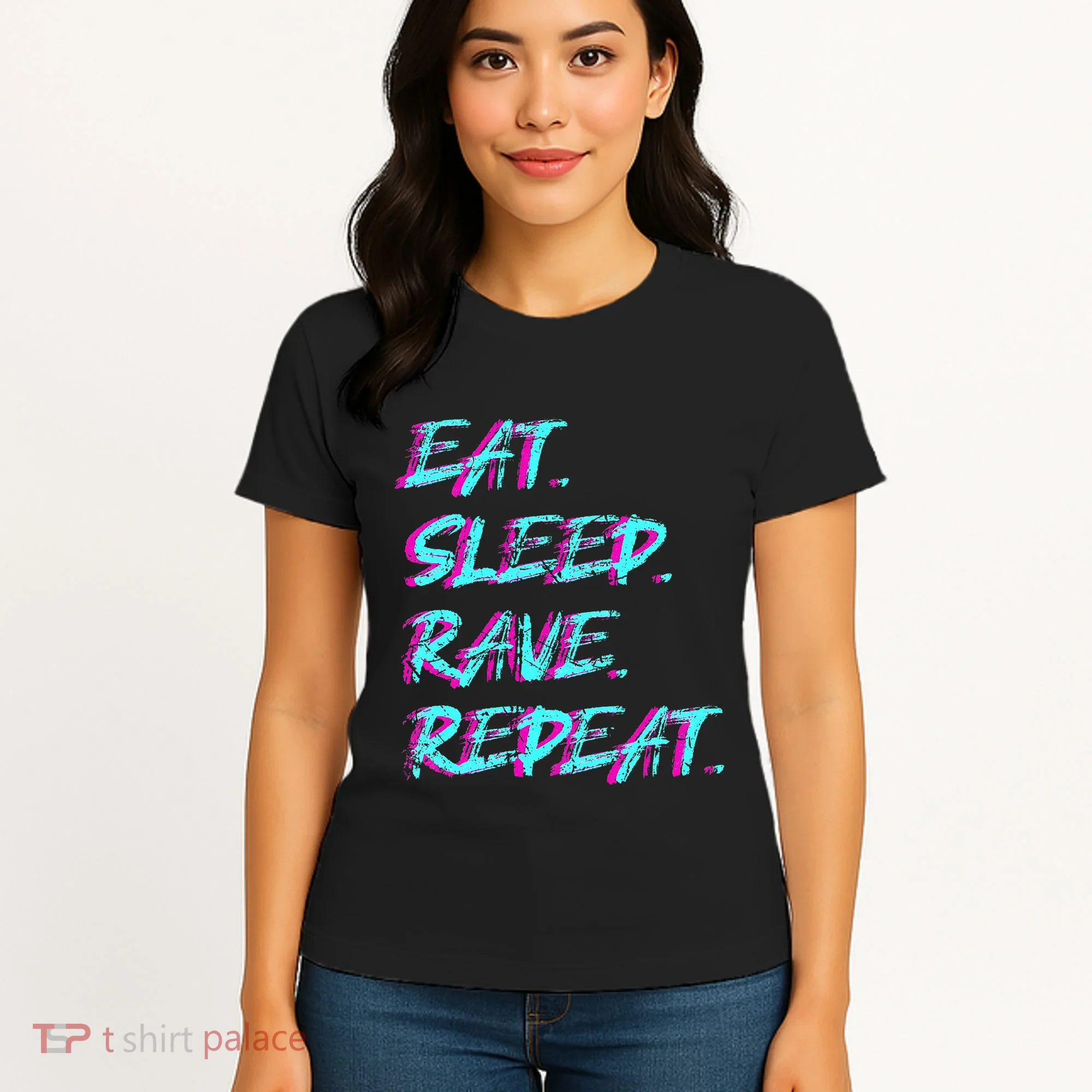 Eat Sleep Rave Repeat Women's T-Shirt