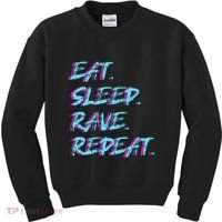 Eat Sleep Rave Repeat Kids Sweatshirt thumb 0