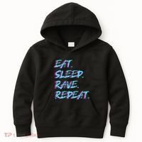 Eat Sleep Rave Repeat Kids Hoodie thumb 0