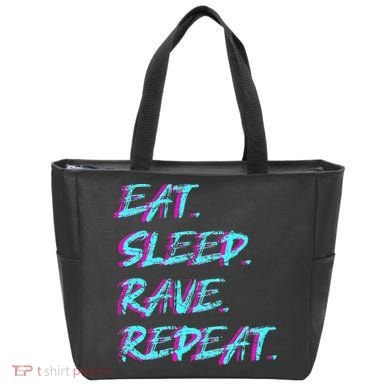 Eat Sleep Rave Repeat Tote Bag