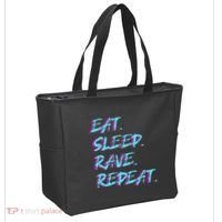Eat Sleep Rave Repeat Tote Bag thumb 2