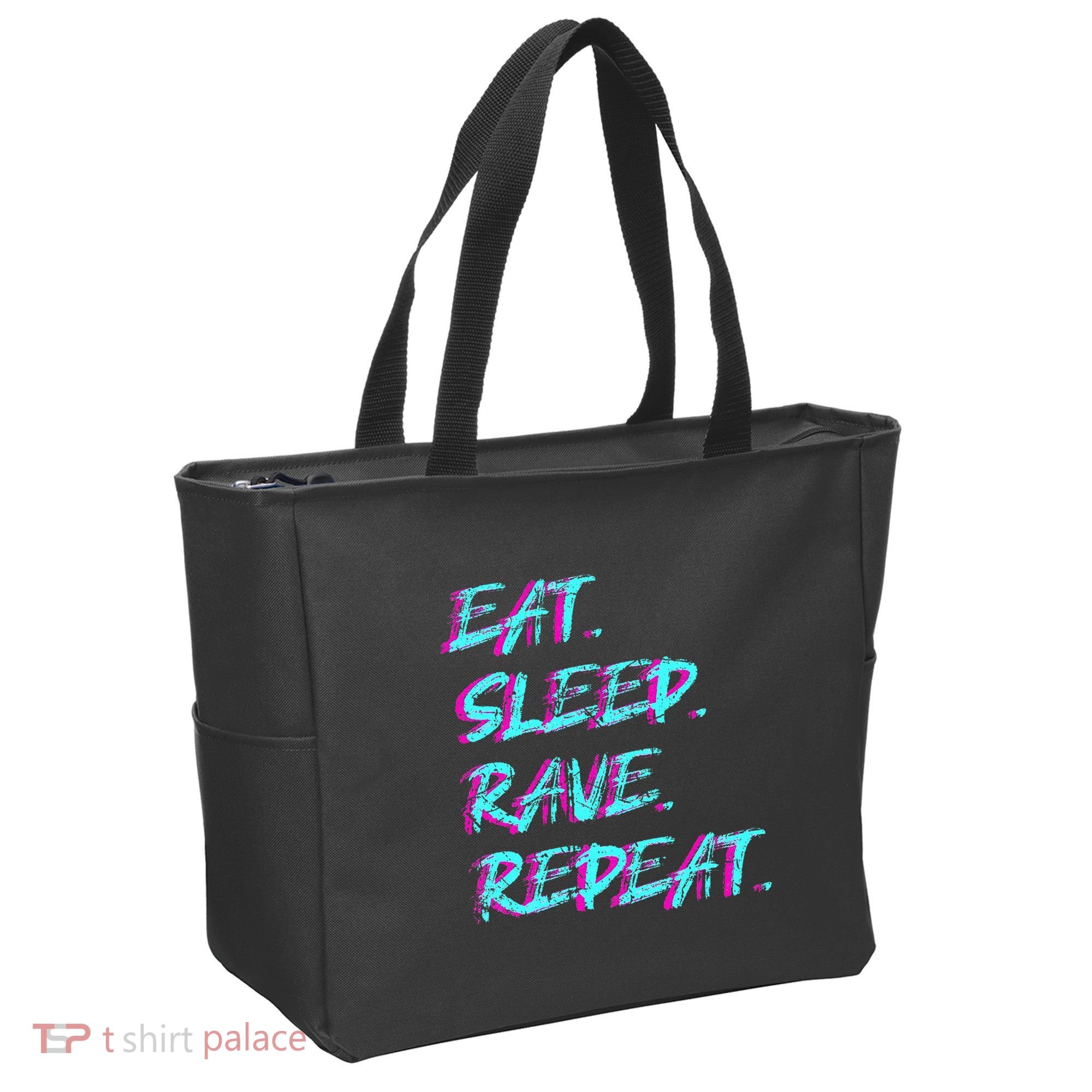 Eat Sleep Rave Repeat Tote Bag