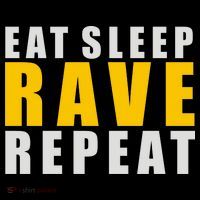 EAT SLEEP RAVE REPEAT Ornament thumb 1