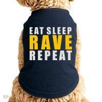 EAT SLEEP RAVE REPEAT Doggie Tank thumb 0