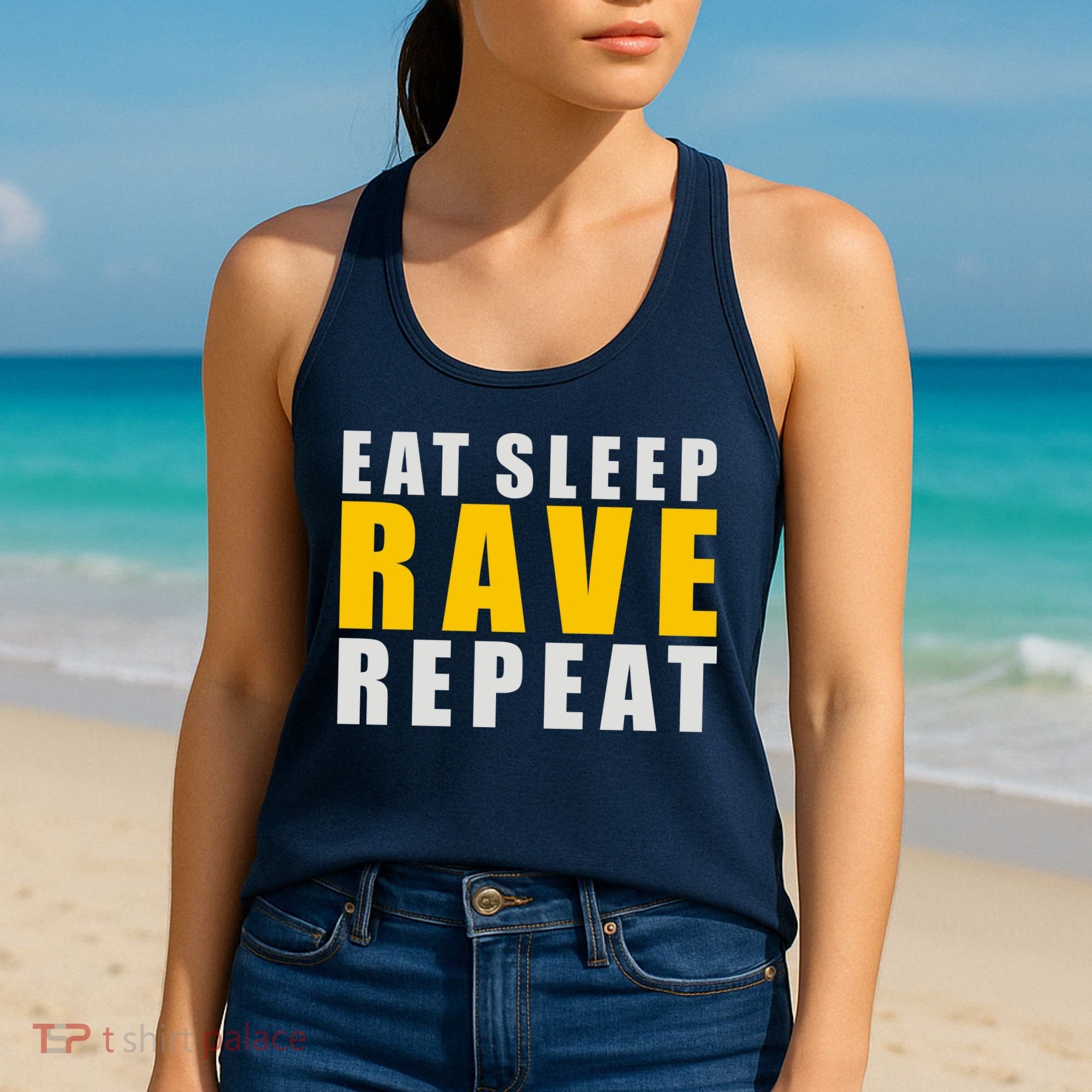 EAT SLEEP RAVE REPEAT Women's Tank Top