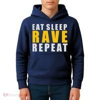 EAT SLEEP RAVE REPEAT Kids Hoodie thumb 4