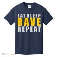 EAT SLEEP RAVE REPEAT Kids T-Shirt thumb 0