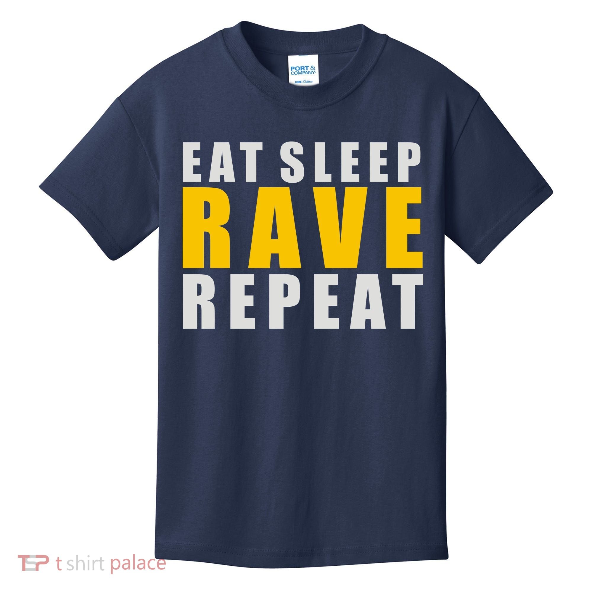EAT SLEEP RAVE REPEAT Kids T-Shirt