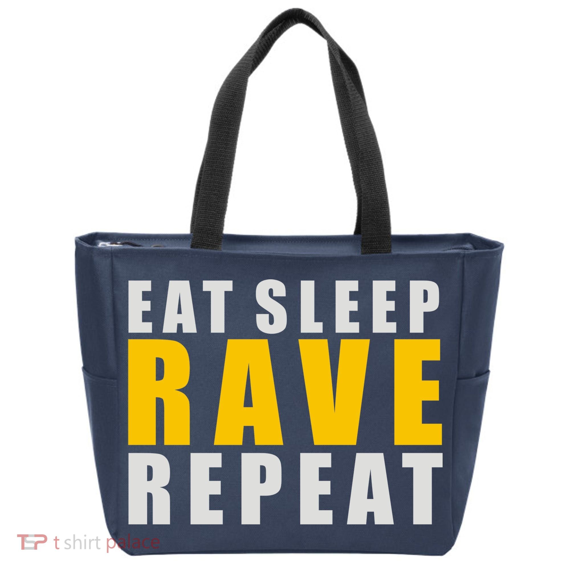 EAT SLEEP RAVE REPEAT Tote Bag