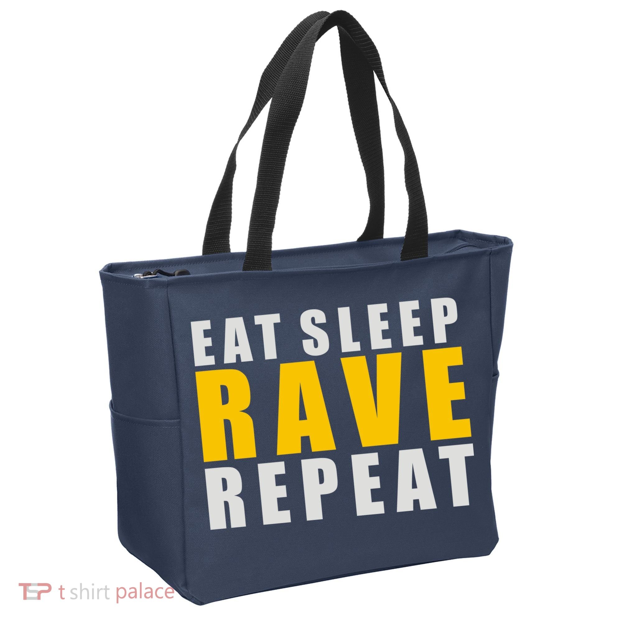 EAT SLEEP RAVE REPEAT Tote Bag
