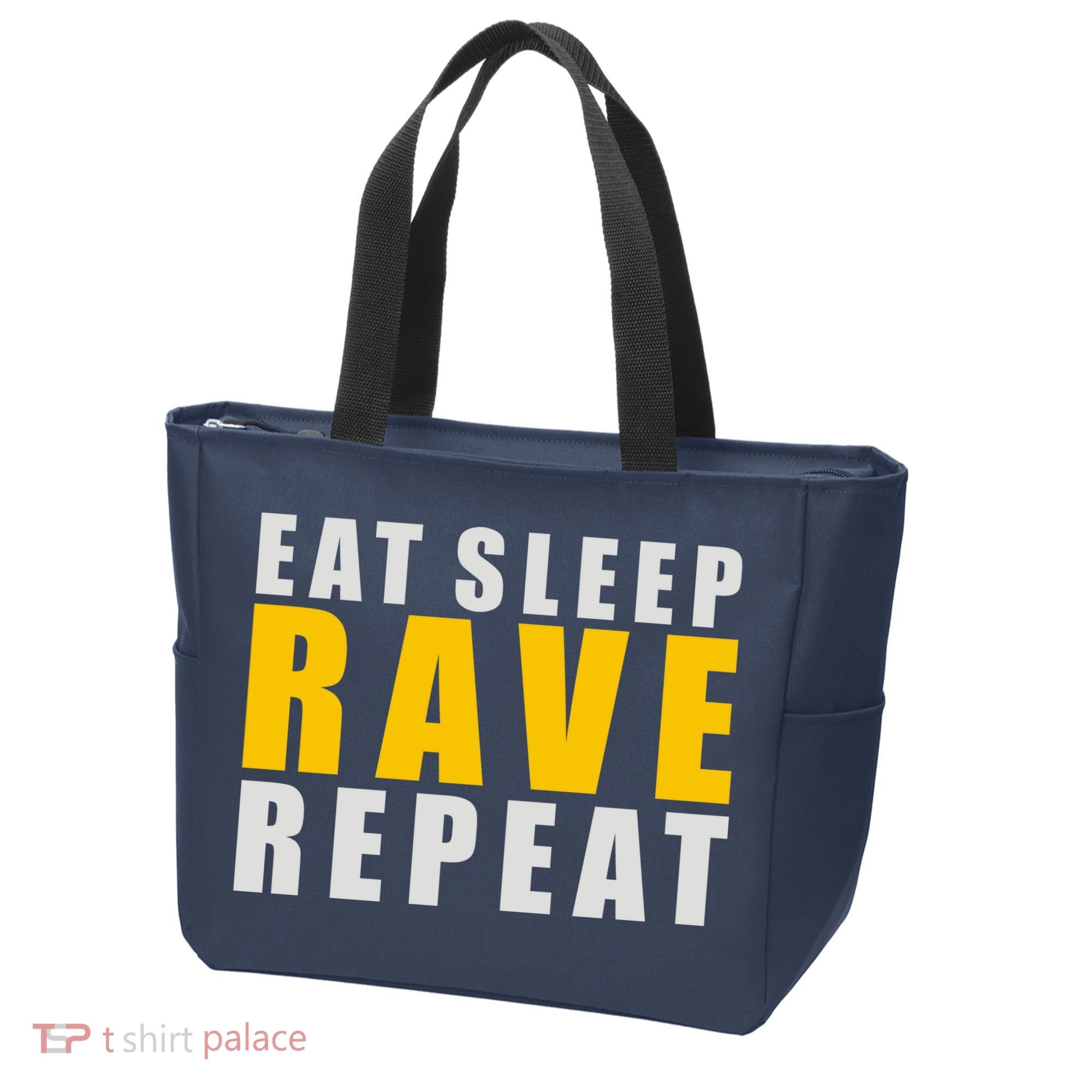 EAT SLEEP RAVE REPEAT Tote Bag