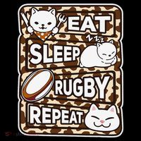 Eat Sleep Rugby Repeat Rugby Lover Outfit Coffee Mug thumb 5