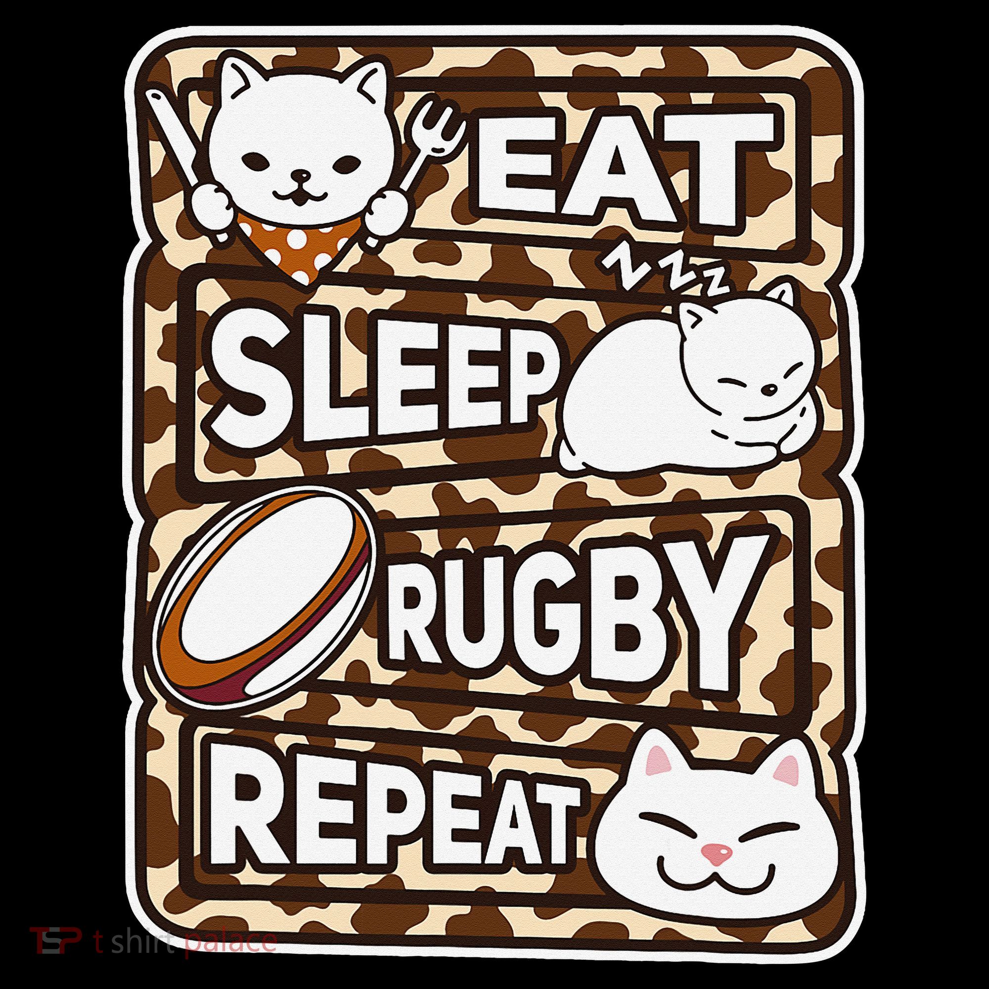 Eat Sleep Rugby Repeat Rugby Lover Outfit Coffee Mug