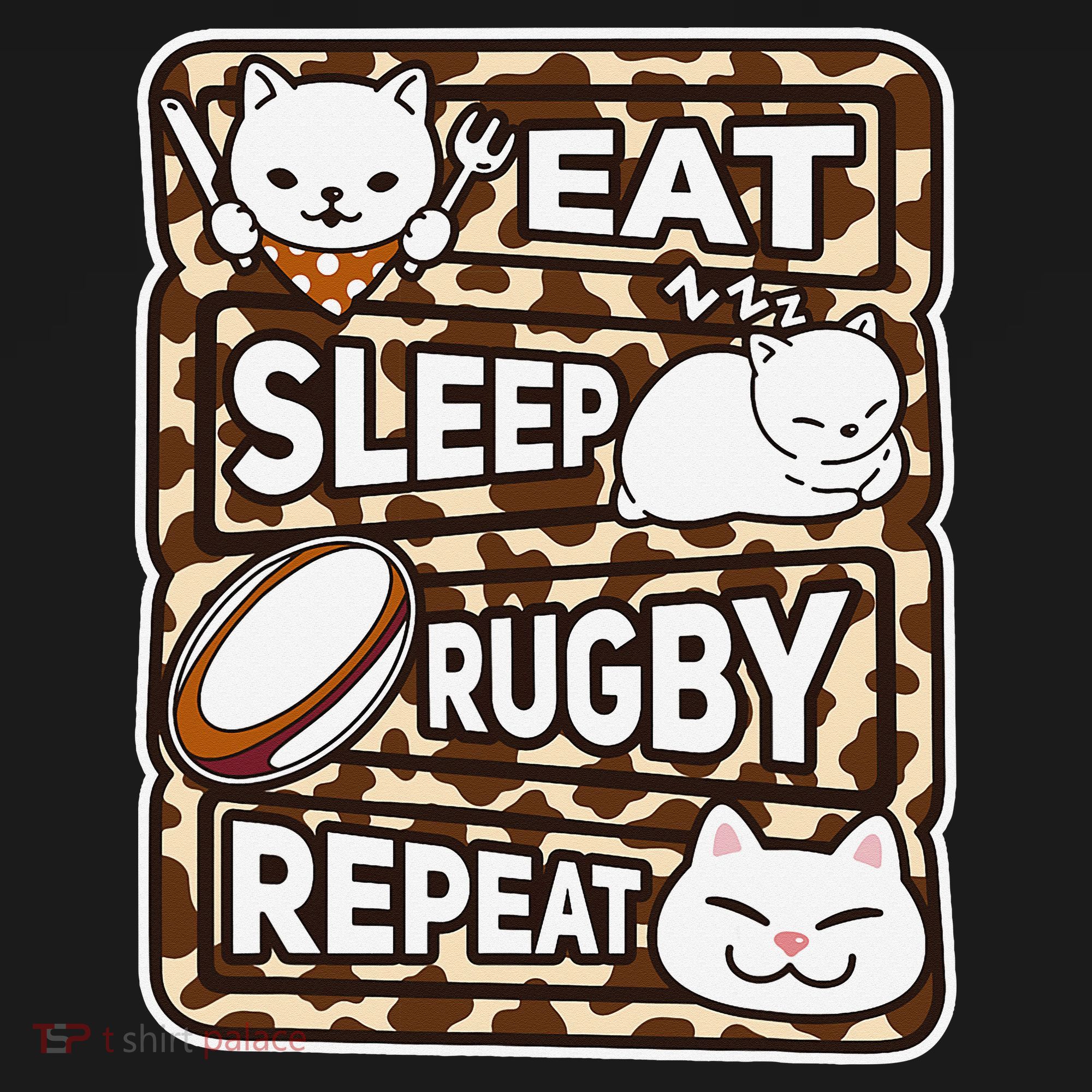 Eat Sleep Rugby Repeat Rugby Lover Outfit Women's Hoodie