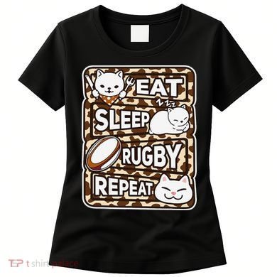 Eat Sleep Rugby Repeat Rugby Lover Outfit Women's T-Shirt