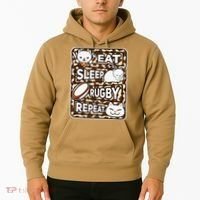 Eat Sleep Rugby Repeat Rugby Lover Outfit Hoodie thumb 2