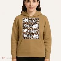 Eat Sleep Rugby Repeat Rugby Lover Outfit Hoodie thumb 5