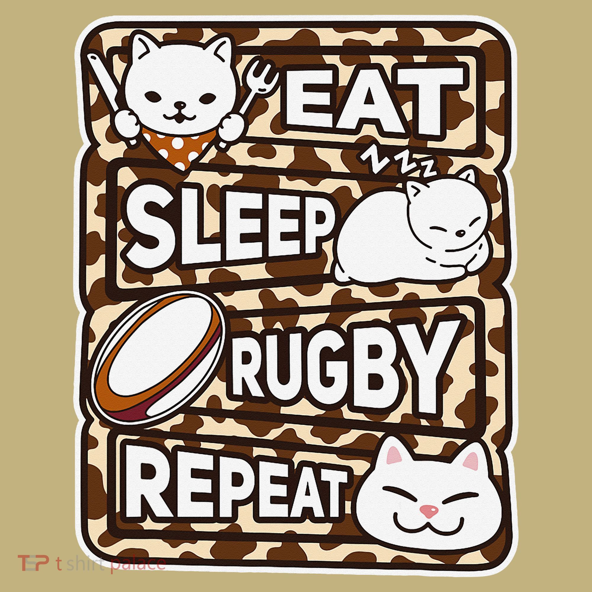Eat Sleep Rugby Repeat Rugby Lover Outfit Hoodie