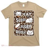 Eat Sleep Rugby Repeat Rugby Lover Outfit T-Shirt thumb 0