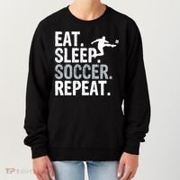 Eat Sleep Soccer Repeat - Soccer Graphic Women's Sweatshirt thumb 0
