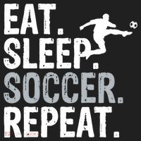 Eat Sleep Soccer Repeat - Soccer Graphic Women's Sweatshirt thumb 2