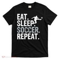 Eat Sleep Soccer Repeat - Soccer Graphic T-Shirt thumb 0