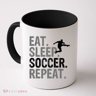 Eat Sleep Soccer Repeat - Soccer Graphic Coffee Mug