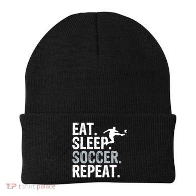 Eat Sleep Soccer Repeat - Soccer Graphic Beanie