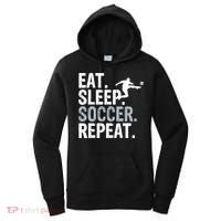 Eat Sleep Soccer Repeat - Soccer Graphic Women's Hoodie thumb 0