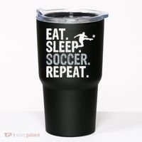 Eat Sleep Soccer Repeat - Soccer Graphic Tumbler thumb 0
