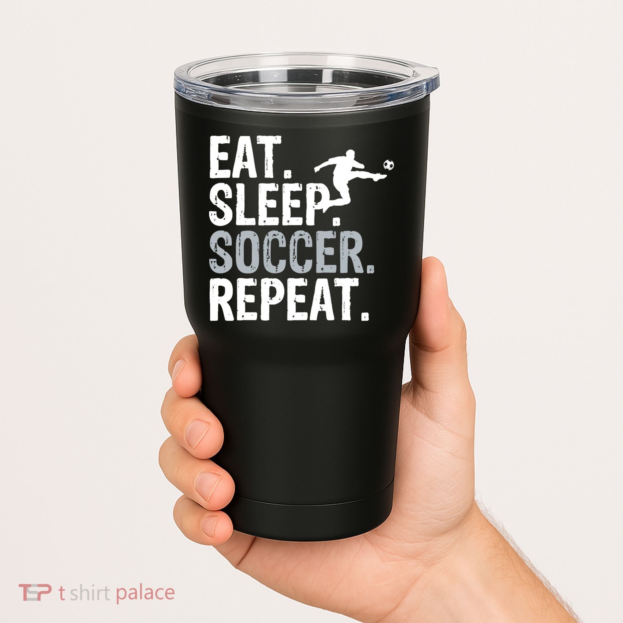 Eat Sleep Soccer Repeat - Soccer Graphic Tumbler