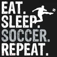 Eat Sleep Soccer Repeat - Soccer Graphic Baby Bodysuit thumb 2