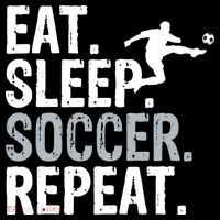Eat Sleep Soccer Repeat - Soccer Graphic Toddler Hoodie thumb 2