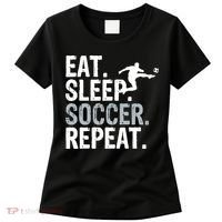 Eat Sleep Soccer Repeat - Soccer Graphic Women's T-Shirt thumb 0