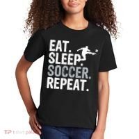 Eat Sleep Soccer Repeat - Soccer Graphic Kids T-Shirt thumb 2