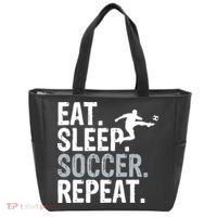 Eat Sleep Soccer Repeat - Soccer Graphic Tote Bag thumb 0