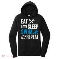 Eat Sleep Swim Repeat funny Swimming Lovers Women's Hoodie thumb 0