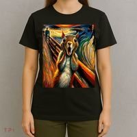 Expressionist Scream Squirrel Lovers Artistic Squirrel T-Shirt thumb 4
