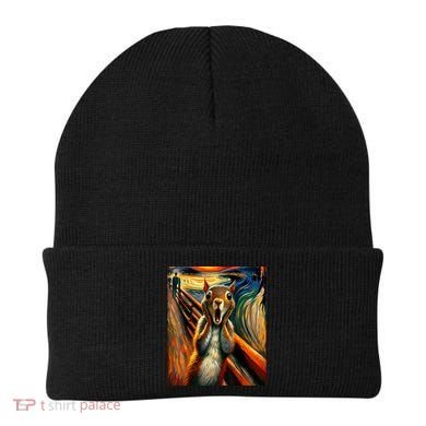 Expressionist Scream Squirrel Lovers Artistic Squirrel Beanie