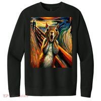 Expressionist Scream Squirrel Lovers Artistic Squirrel V.I.T. Fleece Crew Sweatshirt thumb 0