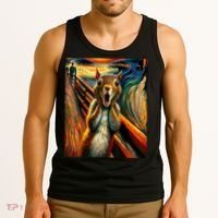 Expressionist Scream Squirrel Lovers Artistic Squirrel Tank Top thumb 3