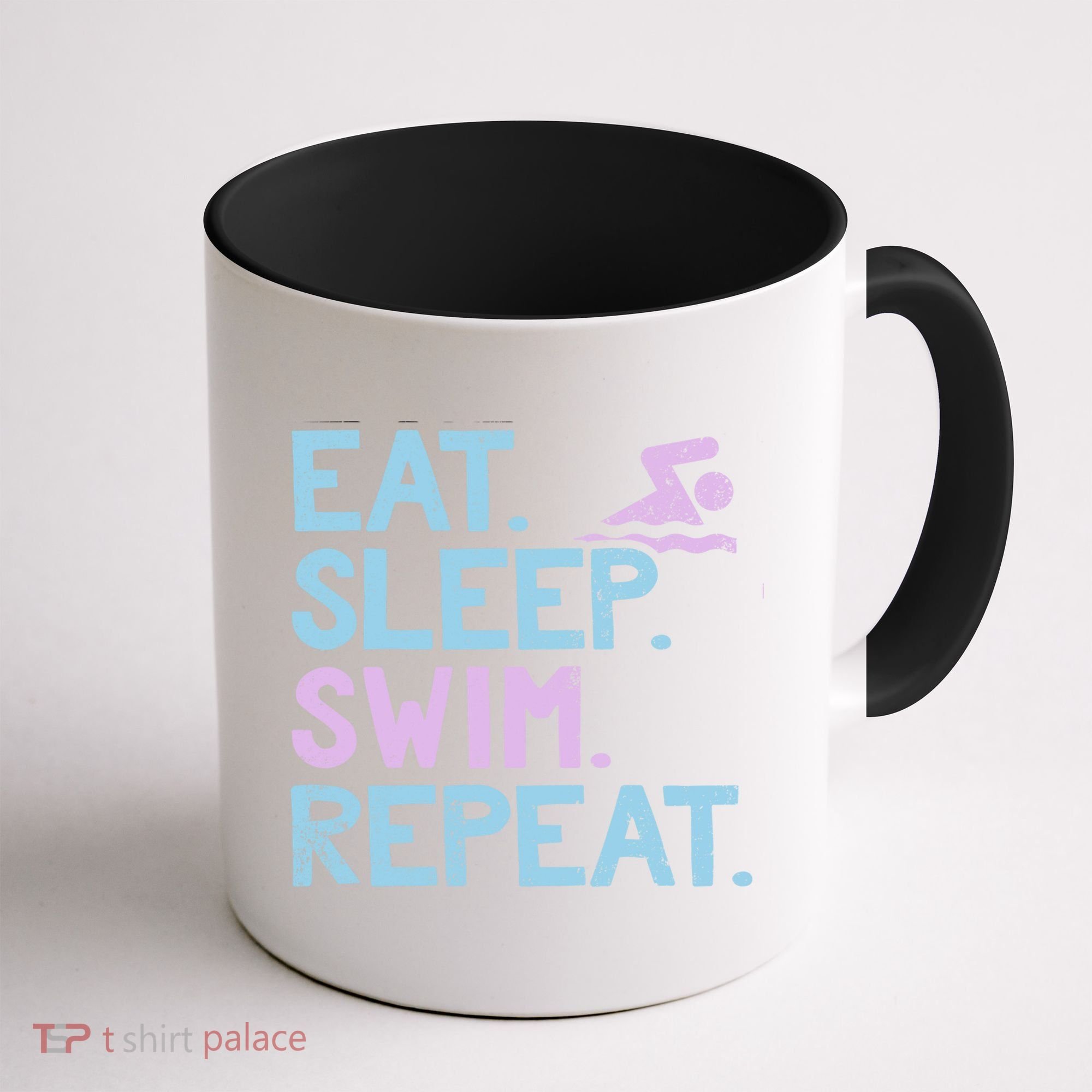 Eat Sleep Swim Repeat Swimmer Gift Coffee Mug